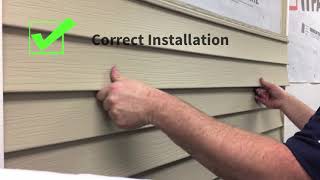 Kaycan Vinyl Siding Installation Tips Spacing [upl. by Hannover286]