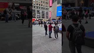 Flash mob in Times Square [upl. by Ellertnom]