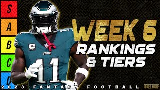 Top 40 Wide Receiver Rankings  Week 6 Fantasy Football [upl. by Yttap]