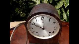 Antique American Ansonia Strike Mantle  Mantel Clock Pendulum amp Key See Video [upl. by Isolde]