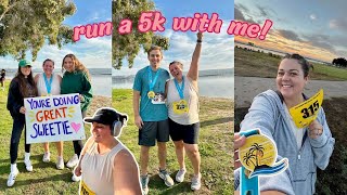 sooooo I actually ran a 5k race day vlog [upl. by Fahy]