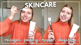 Gelaatsverzorging zoals bij een schoonheidsspecialiste wekelijkse skincare routine  Ellenismyname [upl. by Kriste293]