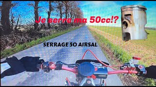 JE SERRE MA 50CC serrage 50 airsal MOTOVLOG2 [upl. by Ateiram]