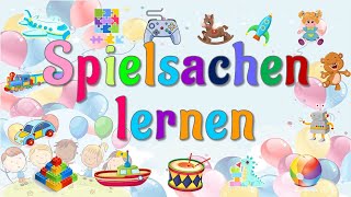 Learn Toys in German  Spielzeug und Spielsachen lernen  TEST  Deutsch lernen [upl. by Frissell]