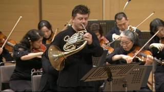 Mozart  Horn Concerto No2 I Allegro maestoso  Baborak·Ozawa·Mito Chamber Orchestra [upl. by Somar]