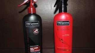 Tresemme Keratin Smooth Heat Protection Shine Spray vs Heat Tamer Spray [upl. by Avehsile]