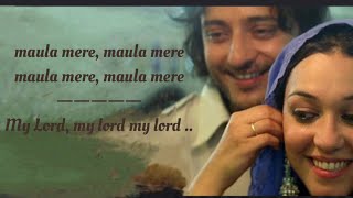 Maula mere maula mere Song English Translation  Anwar  Mithoon  Sayeed Quadri [upl. by Ynehteb]