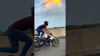 half fold wheelie 💥🏍️ Sachinstunts bikelover automobile ns youtubeshorts stunt nsbikelover [upl. by Rodoeht]