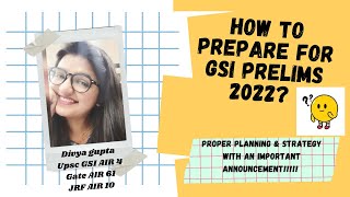 UPSC Geochemist  Geoscientist Preparation  GSI Prelims Chemistry Strategy 2022 [upl. by Mcclenaghan]