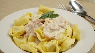 Schinken Sahne Soße für PastaGerichte  5 Minuten Rezept [upl. by Adlesirc984]