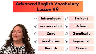 Advanced Vocabulary Builder Lesson 9 [upl. by Georas]