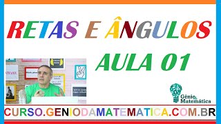 Aula 1 Retas Retas e ângulos 8º Ano [upl. by Sakram]