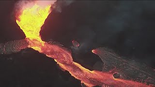 Worlds largest active volcano erupting in Hawaii [upl. by Suiradel]