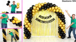 IDEAS 🤩 DECORACIONES PARA CUMPLEAÑOS 😍 como hacer un arco de globos  Decoración con globos [upl. by Liahus]