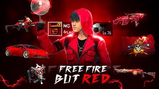 FREEFIRE BUT ONLY RED CHALLENGE IN SOLO VS SQUAD🍷🪂ZEROX FF [upl. by Tristan]