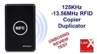 125KHz 1356MHz RFID Copier Duplicator UnboxReviewTest [upl. by Icram]