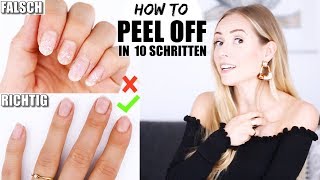 HOW TO PEEL OFF GELLACK ohne dabei die Nägel zu beschädigen  Nails »Lalalunia« [upl. by Esyla620]