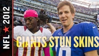 Giants vs Redskins 2012 After RG3 Leads Skins to Clutch TD Eli and Victor Cruz Strike Back [upl. by Athalee]