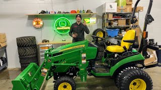 TRICKED OUT FIRST 7 UPGRADES TO MY JOHN DEERE 1025R TRACTOR [upl. by Llerej]