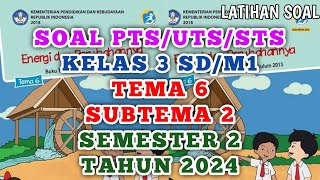 Soal Tematik Kelas 3 SD Tema 6 Subtema 2 Tumbuhan Sahabatku dan Kunci Jawaban [upl. by Ynneh]