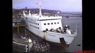 DFO Eisenbahn Fährschiff Rügen FS SassnitzHistorische Aufnahmen Stadthafen Sassnitz aus den 90ern [upl. by Jasmina]