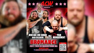 ACW Bromance  Pain Management vs New Age Job Squad  acw [upl. by Den]