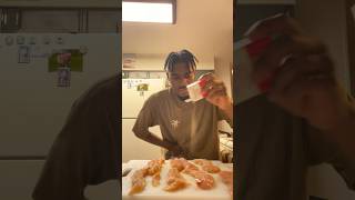 Cooking pesto chicken pasta with Keyondreforreal 🔥 [upl. by Leola]