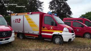 Feuerwehren aus dem Kreis Viersen übten mit der niederländischen Brandweer 0203082024 [upl. by Tien]