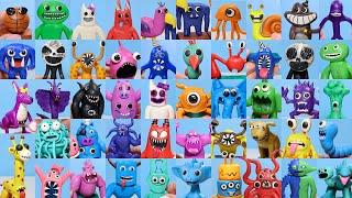 All Bosses Making Garten of Banban 1 2 3 and 4 New Monsters Sculptures  Dimia clay [upl. by Stone]