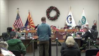 Quartzsite Town Council Regular Meeting 12122023 Resolution 2308 FeesCommunity OutreachQPD New [upl. by Trask705]