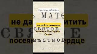 Вор сатана Евангелие Слово БогСлово спасение душа Бог рекомендации [upl. by Nallak]