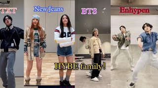 HYBE family run bts challenge 💜 BTS Txt seventeen enhypen etc bts runbts [upl. by Randie]