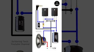 Diy strong amplifier with 2SC5200 and 2SC1943 transistors diy shorts [upl. by Ymrej137]