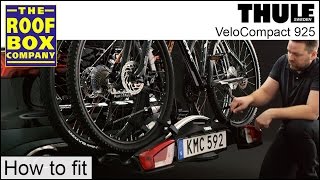 Thule VeloCompact 925 towbar Bike Rack  How to fit [upl. by Hussein]