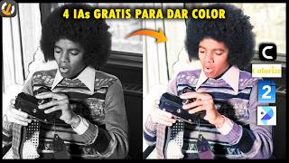 4 IAs para COLORIZAR gratis  Cómo dar color a Imagen o fotos [upl. by Dat]