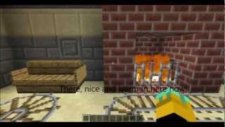 Minecraft  Autoignitingextinguishing fireplace [upl. by Zendah]