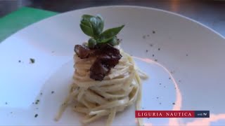 Tagliatelle crema di mascarpone gamberi e tartufo nero [upl. by Aziaf224]