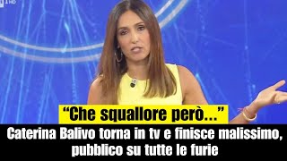 Caterina Balivo torna in tv e finisce malissimo cosa è successo nello studio de La volta buona [upl. by Jaquenette]