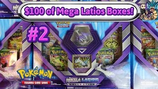 5x Mega Latios Collection Boxes 2 Mmmm Roaring Skies Packs Pokemon Unboxing [upl. by Stevana544]