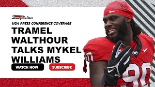 Tramel Walthour details challenges of replacing Mykel Williams  Georgia Bulldogs football [upl. by Atikan]