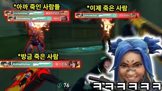 옆슬라이딩을 배운 샷건의 악마 치킨쿤 발로란트 [upl. by Nodnnarb]