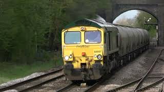 9x Class 66s Thunder Through Melton Mowbray Station on Thu 11th Apr 2024 [upl. by Quita]