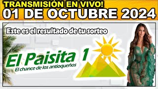 PAISITA DÍA Resultado PAISITA 1 del martes 01 de octubre 2024 [upl. by Eniamrahs]