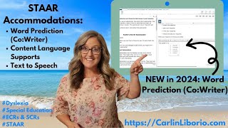 How to Practice NEW Word Prediction amp Content Language Supports on STAAR Practice Cambium Website [upl. by Isbella98]