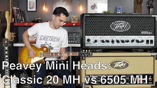 Peavey Mini Heads Series Classic 20 MH vs 6505 MH  Amp demo [upl. by Esbenshade]