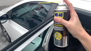 How to maintain car rubber using WD40 Specialist Silicone Lubricant [upl. by Pearl791]