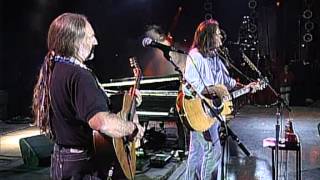 Neil Young with Willie Nelson  Four Strong Winds Live at Farm Aid 1995 [upl. by Bander]