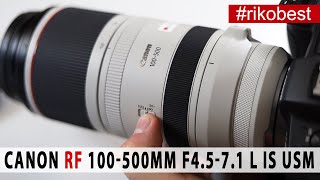 Canon RF 100500mm F4571L IS USM das neue Teleobjektiv mit RF Bajonett  Review  deutsch [upl. by Ddej513]