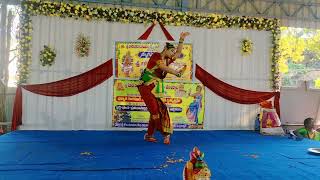 Vaishnavi 12 yrs city Mancherial is performing Kuchipudi Jathiswaram in My Bharat Dance [upl. by Sascha]