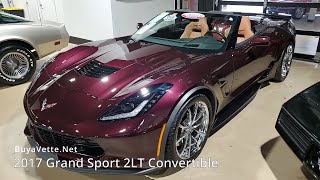 2017 Corvette Grand Sport 2LT Convertible BLACK ROSE [upl. by Bobina]